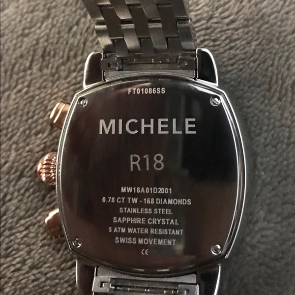 Michele Ascalon Diamond two-toned rose gold watch - Picture 6 of 8